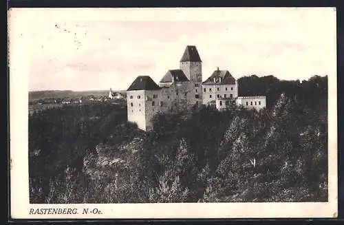 AK Rastenberg /N.-Oe., Blick zum Schloss