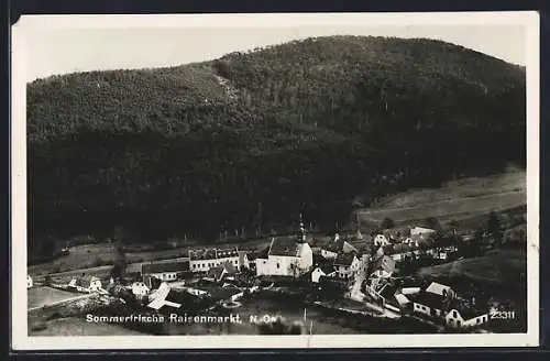 AK Raisenmarkt /N.-Oe, Teilansicht mit Kirche und Strassenpartie