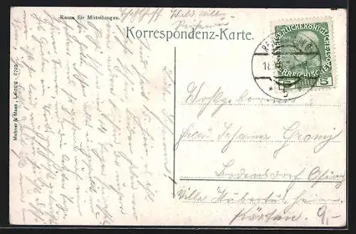 AK Reichenau bei Payerbach, Hotel Thalhof mit Wald und Hubertus-Villa