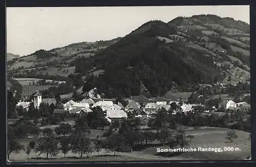 AK Randegg, Teilansicht mit Kirche