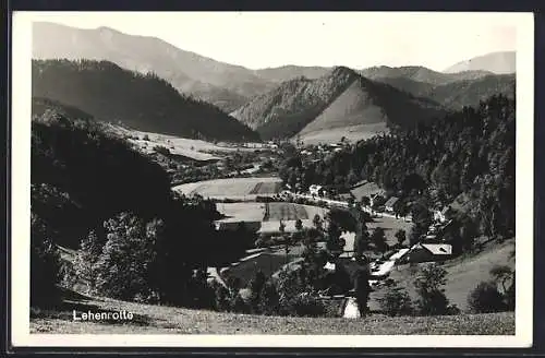 AK Türnitz /N.-Oe., Lehenrotte, Panorama mit Strassenpartie