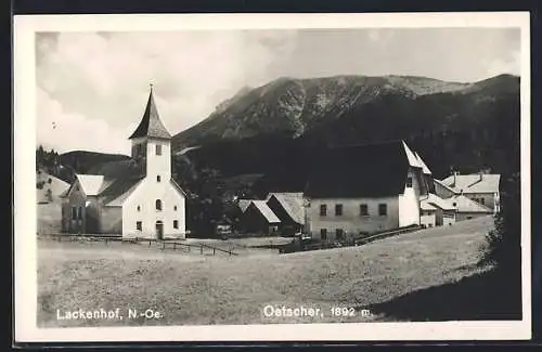 AK Lackenhof /N.-Oe., Kirche mit Oetscher