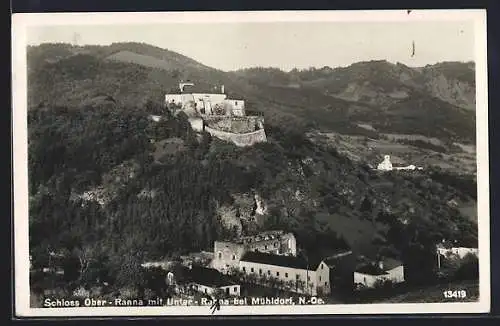 AK Mühldorf /N.-Oe., Schloss Ober-Ranna mit Unter-Ranna