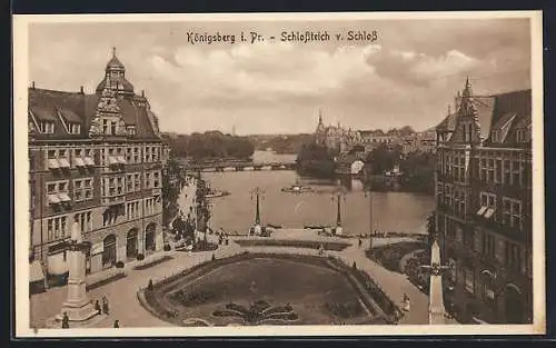 AK Königsberg, Schlossteich vom Schloss