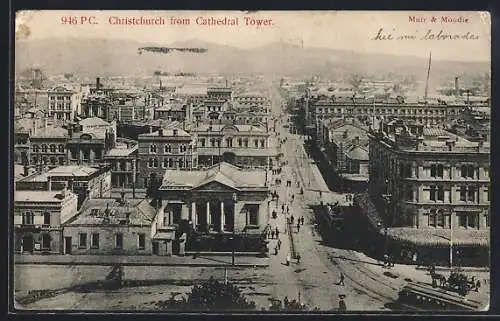 AK Christchurch, General View from Cathedral Tower