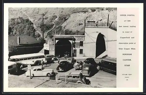 AK Bingham Canyon, UT, Upper Portal of the tunnel leading to Copperfield and observation point of Utah Copper Mine