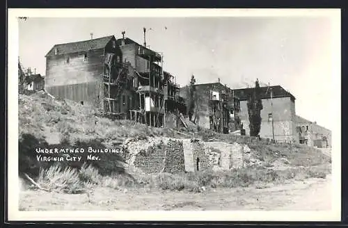 AK Virginia City, NV, Undermined Buildings