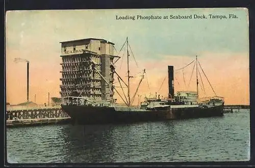 AK Tampa, FL, Loading Phosphate at Seaboard Dock