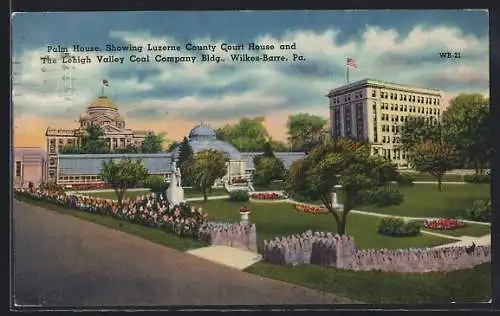 AK Wilkes-Barre, PA, Flower Garden, King`s College, Luzerne Country Court