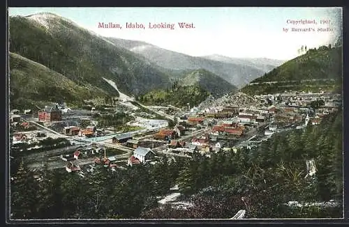 AK Mullan, ID, General View looking west