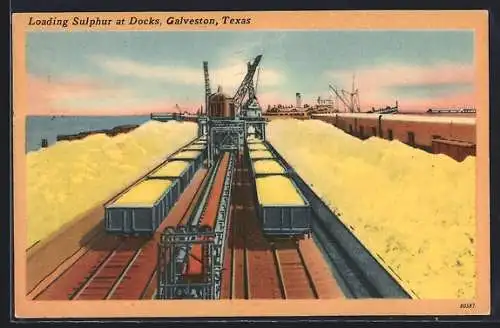 AK Galveston, TX, Loading Sulphur at Docks