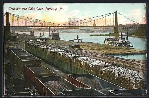 AK Pittsburg, PA, Irone ore and Coke Cars