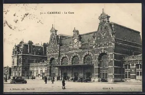 AK Cambrai, La Gare