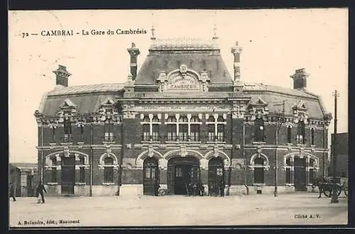 AK Cambrai, La Gare du Cambresis