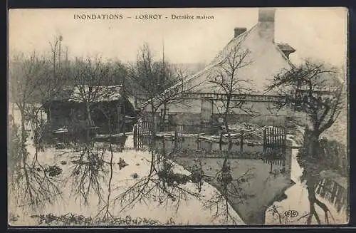 AK Lorroy, Inondation, Derniere maison