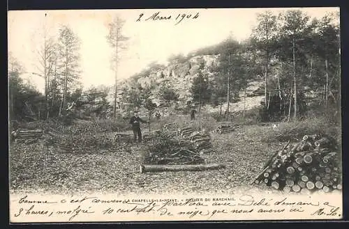 AK La Chapelle-la-Reine, Rocher du Marchais