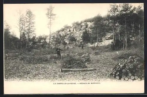 AK La Chapelle-la-Reine, Rocher du Marchais