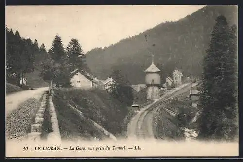 AK Le Lioran, La Gare, vue prise du Tunnel