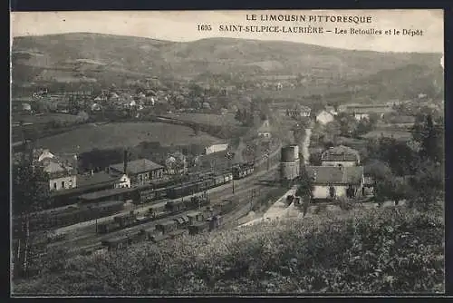 AK Saint-Sulpice-Laurière, Les Betoulles et la Gare