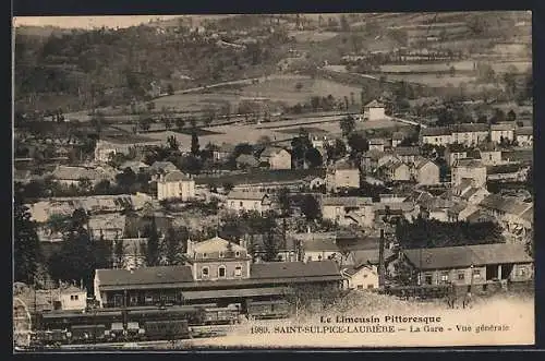 AK Saint-Sulpice-Laurière, La Gare, Vue generale