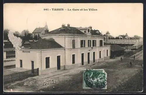 AK Tassin, La Gare et les Villas