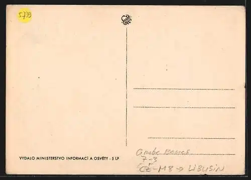 AK Bergleute mit Lore in einem Kohle-Bergwerk