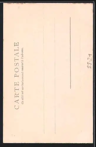 AK Rotkäppchen mit dem Wolf im Wald