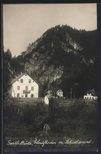 AK Annaberg /N.-Oe., Erlaufboden, Gasthaus Buda mit Schiesswand