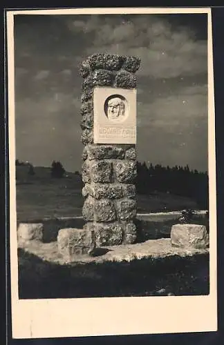 AK Salzburg, Gaisberg, Eduard Kuhn-Gedenkstein