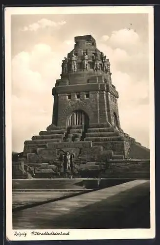 AK Leipzig, Völkerschlachtdenkmal, Grundsteinlegung 1900, Einweihung 1913