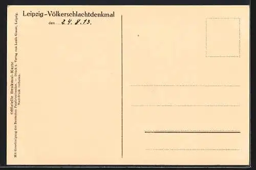 AK Leipzig, Völkerschlachtdenkmal mit Umgebung