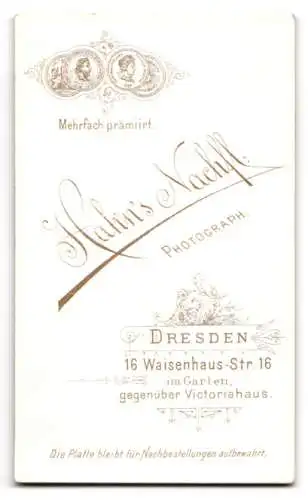Fotografie Hahn`s Nachf., Dresden, Waisenhaus-Str. 16, Porträt eines eleganten Mannes