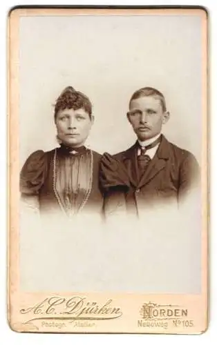 Fotografie A.C. Djürken, Norden, Neueweg 105, Portrait eines Paares