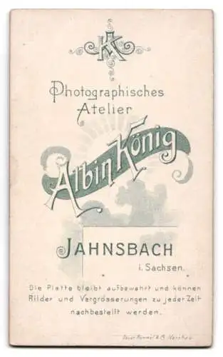 Fotografie Albin König, Jahnsbach i/S., Porträt eines jungen Mannes