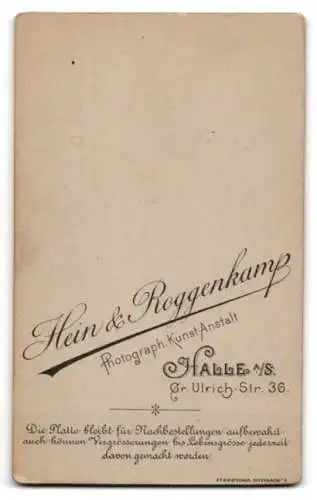 Fotografie Hein & Roggenkamp, Halle a/S, Gr. Ulrichstr. 36, Porträt einer Dame