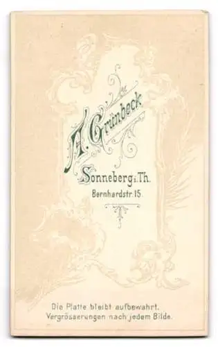 Fotografie Alt. Grünbeck, Sonneberg, Bernhardstr. 15, Porträt eines Jungen