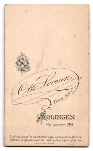 Fotografie Otto Lorenz, Solingen, Kaiserstr 259, Porträt eines Paares