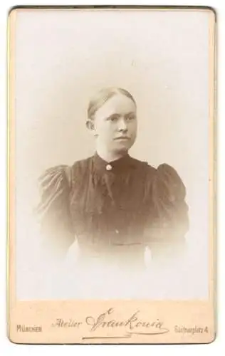 Fotografie Atelier Frankonia, München, Gärtnerplatz 4, Porträt einer jungen Dame