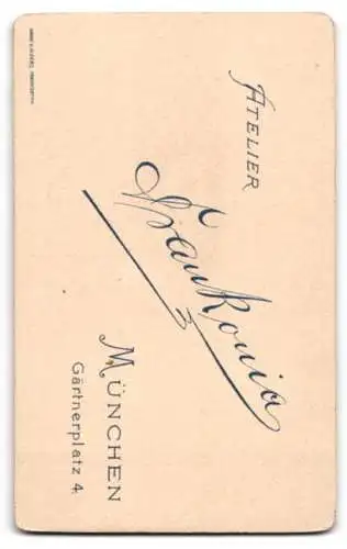 Fotografie Atelier Frankonia, München, Gärtnerplatz 4, Porträt einer jungen Dame