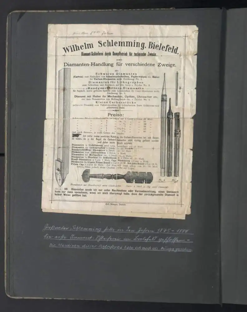 Fotoalbum mit 332 Fotografien, Ansicht Bielefeld, Firma Wilhelm Schlemming, Schlemming GmbH, Autograph Lettow-Vorbeck 31