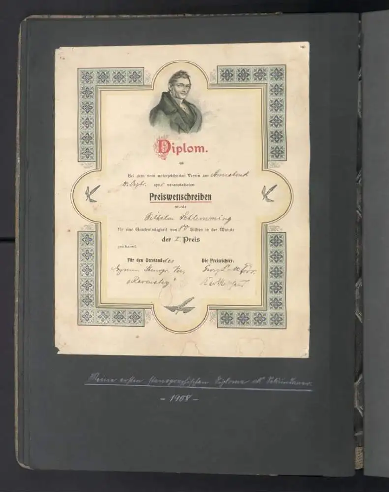 Fotoalbum mit 332 Fotografien, Ansicht Bielefeld, Firma Wilhelm Schlemming, Schlemming GmbH, Autograph Lettow-Vorbeck 33