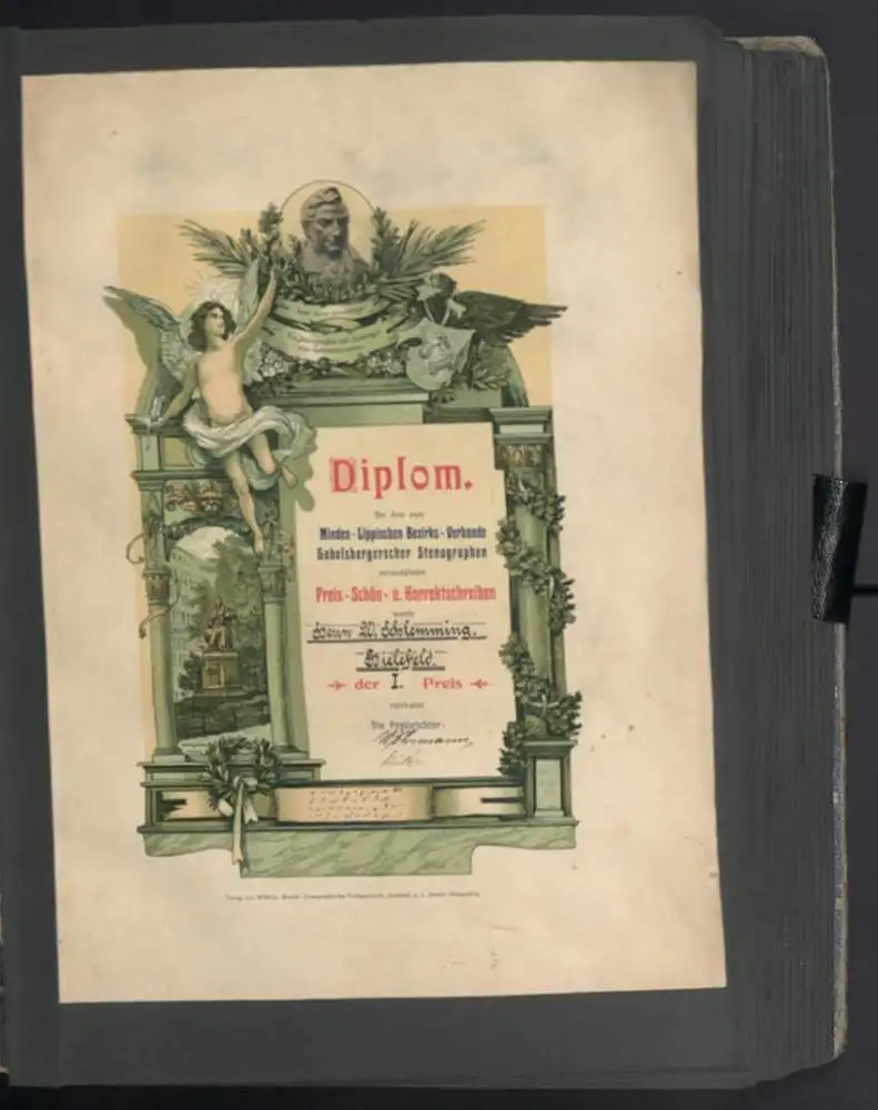 Fotoalbum mit 332 Fotografien, Ansicht Bielefeld, Firma Wilhelm Schlemming, Schlemming GmbH, Autograph Lettow-Vorbeck 34