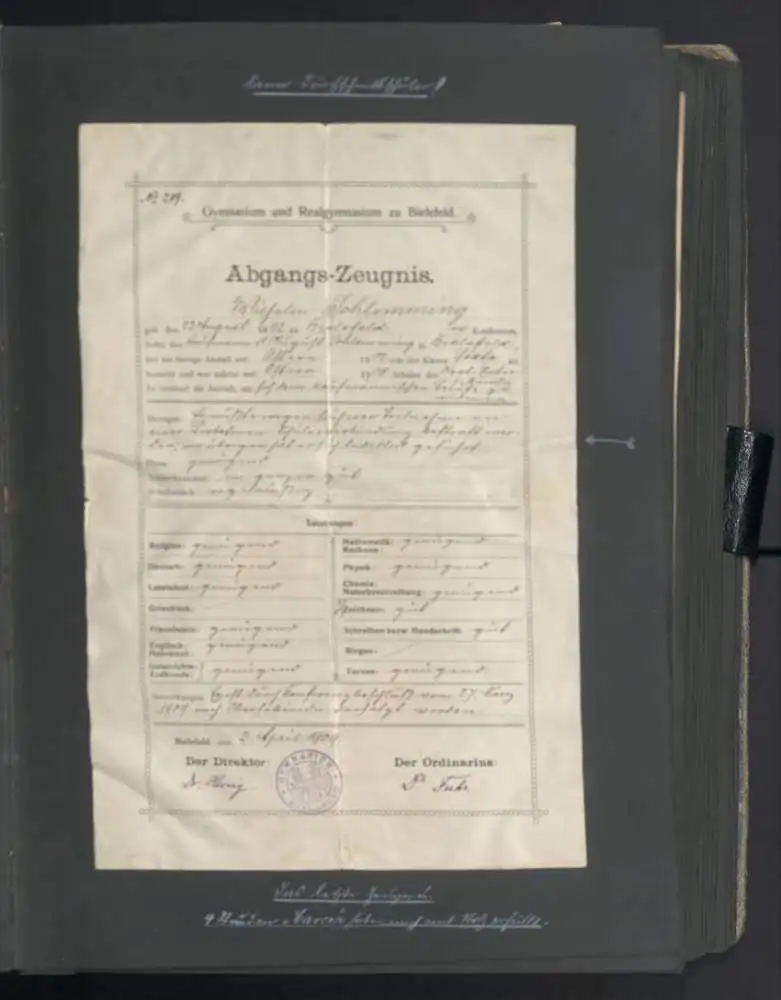 Fotoalbum mit 332 Fotografien, Ansicht Bielefeld, Firma Wilhelm Schlemming, Schlemming GmbH, Autograph Lettow-Vorbeck 8