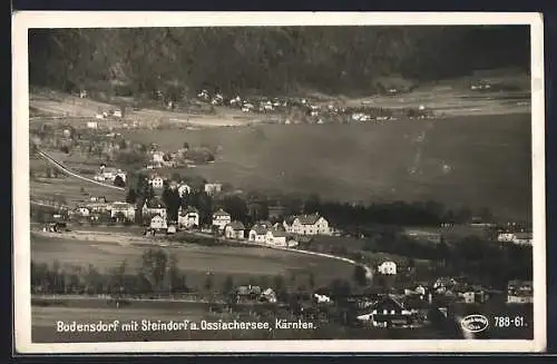 AK Bodensdorf am Ossiachersee, Totalansicht mit Steindorf