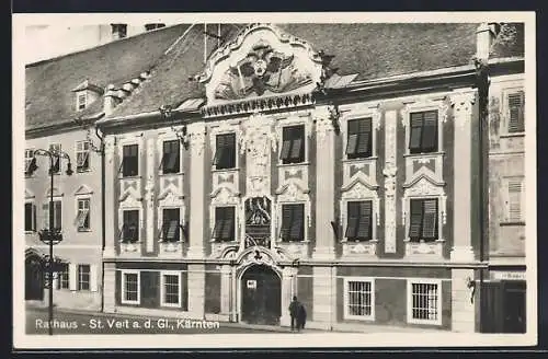 AK St. Veit a.d.Gl., Vor dem Rathaus