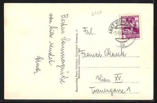 AK St. Veit a. d. Glan, Totalansicht mit Saualpe