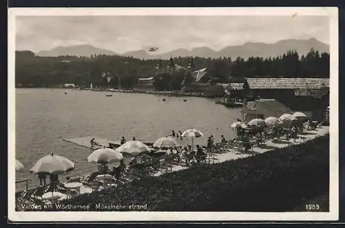 AK Velden am Wörthersee, Partie am Mössiacherstrand