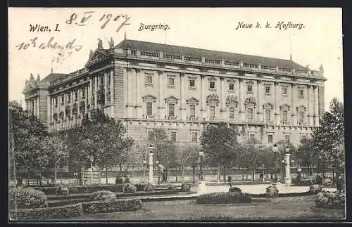 AK Wien, Burgring, Neue k. k. Hofburg