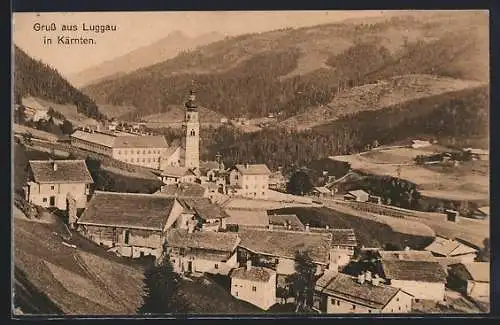 AK Luggau in Kärnten, Ortsansicht mit Kirche