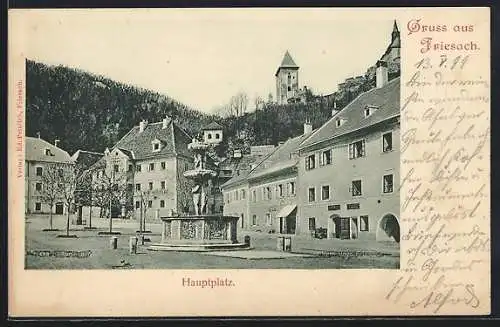 AK Friesach, Hauptplatz mit Hauptplatz